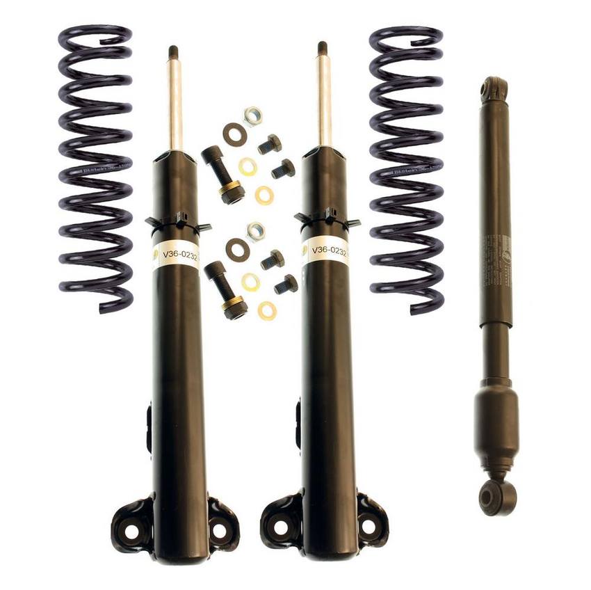 Mercedes Suspension Strut and Coil Spring Kit - Front (Standard Suspension without Self-Leveling Suspension) (B4 OE Replacement) 2087500336 - Bilstein 3816627KIT